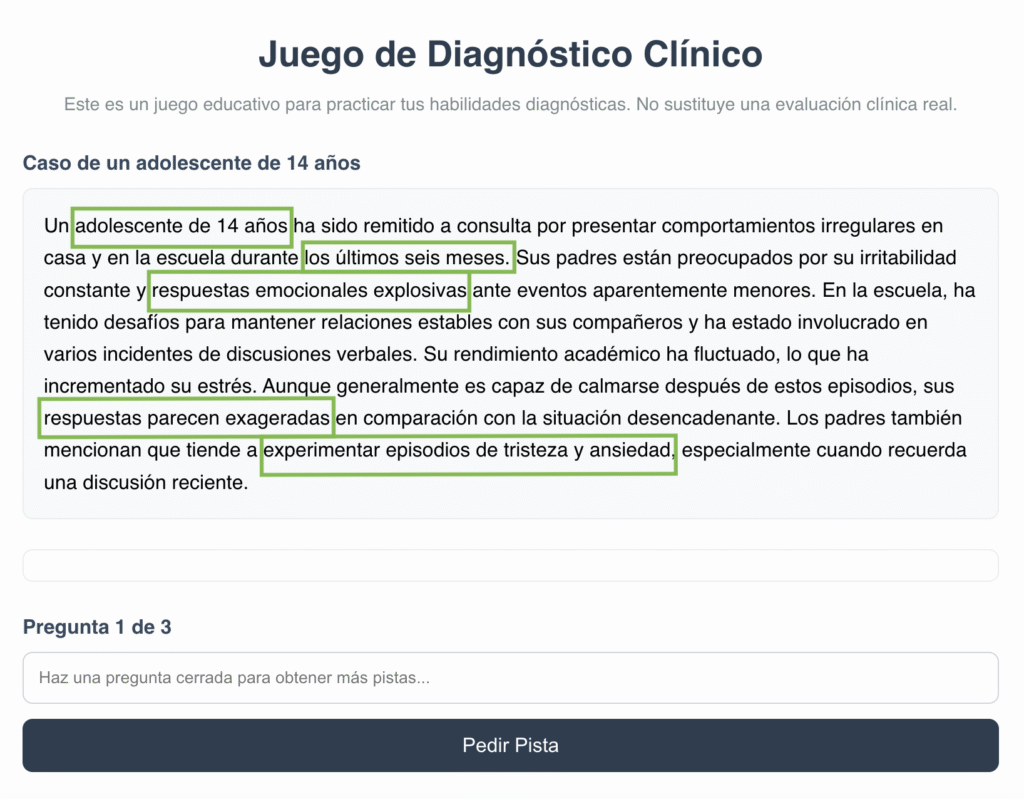 ADIVINA EL DIAGNÓSTICO PSICOLÓGICO DEL DSM-5-TR