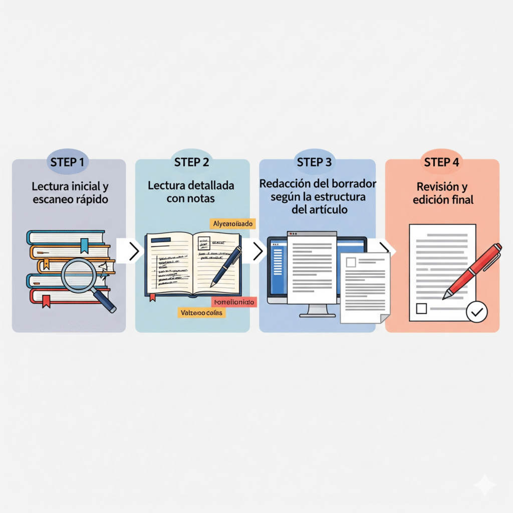 resumir artículos científicos de Psicología