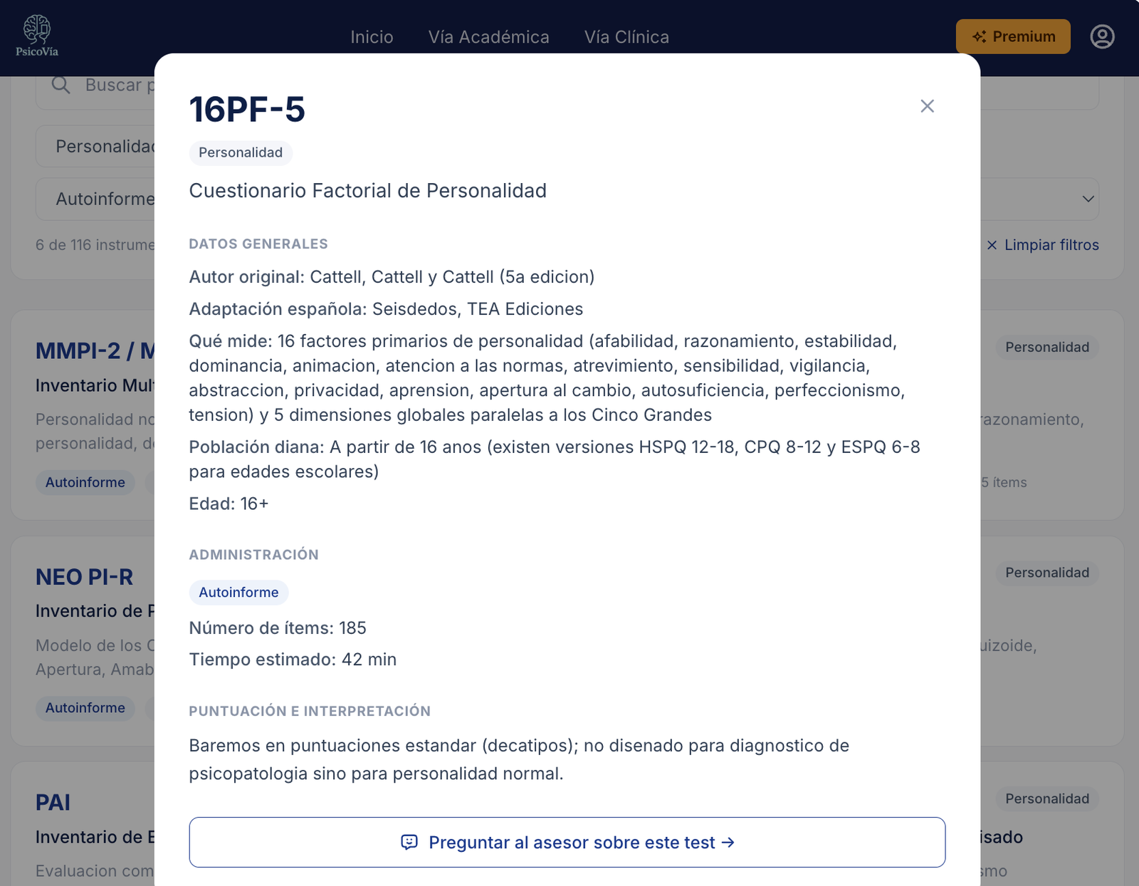 Captura de la herramienta