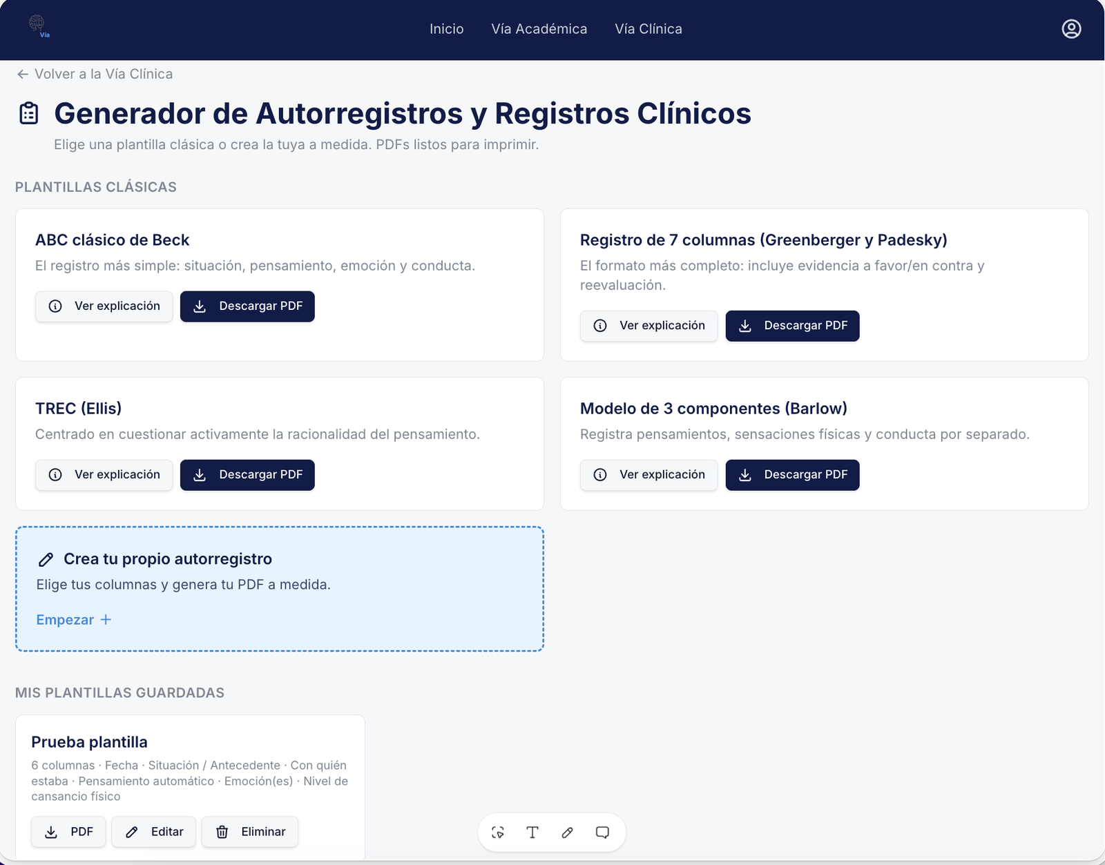 Captura de la herramienta